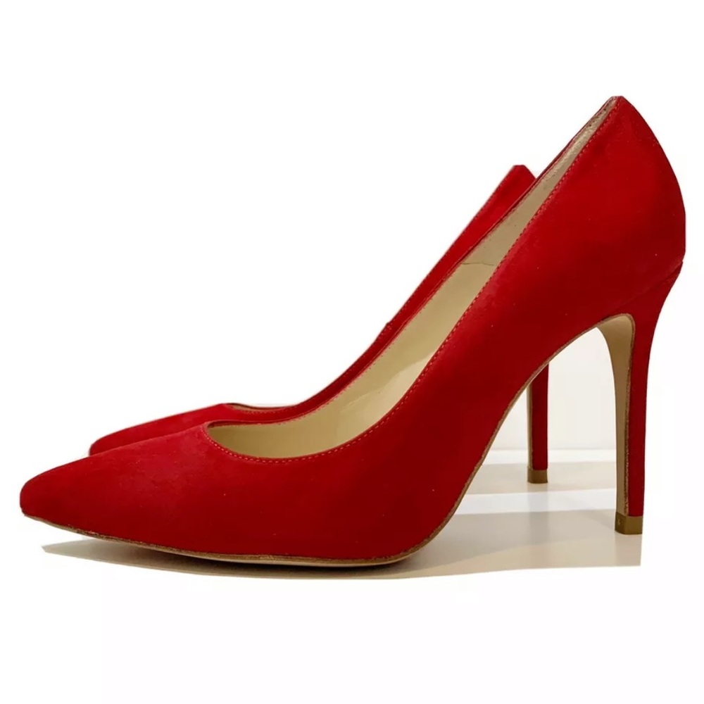L.K. Bennett Red Fern Stiletto Heels Size 9.5/39.5